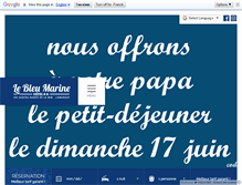 Tablet Screenshot of hotel-bleu-marine.com